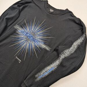 Y2K Nike Limited Edition Sleeve Black and Blue Long sleeve T-shirt XXL